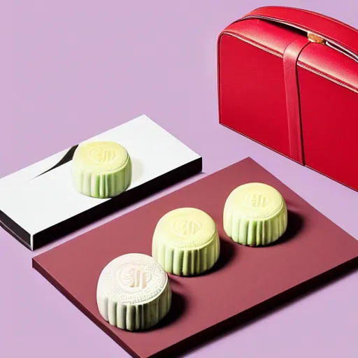 Image similar to jonathan ive dieter rams mooncake 🥮 handbag 👜 👝 packaging