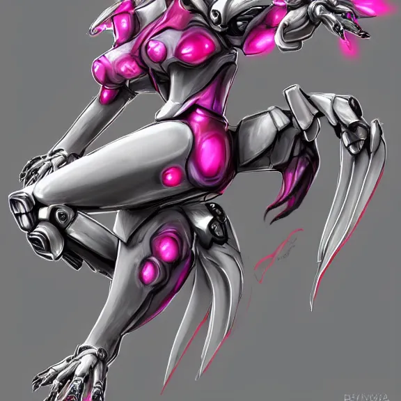 Image similar to very close up foot pov shot, detailed foot shot, paw art, hyperdetailed elegant beautiful stunning hot anthropomorphic mecha female dragon, laying down showing quality mecha dragon feet at camera, furry paw, anthro paw, dragon paw, beans, sharp silver armor fuchsia skin, sleek legs, warframe fanart, furaffinity, deviantart, ekasportal