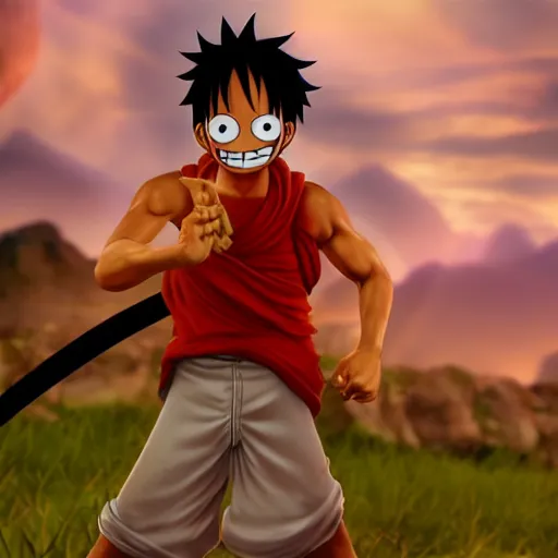 prompthunt: monkey d luffy 4k unreal engine high detailed