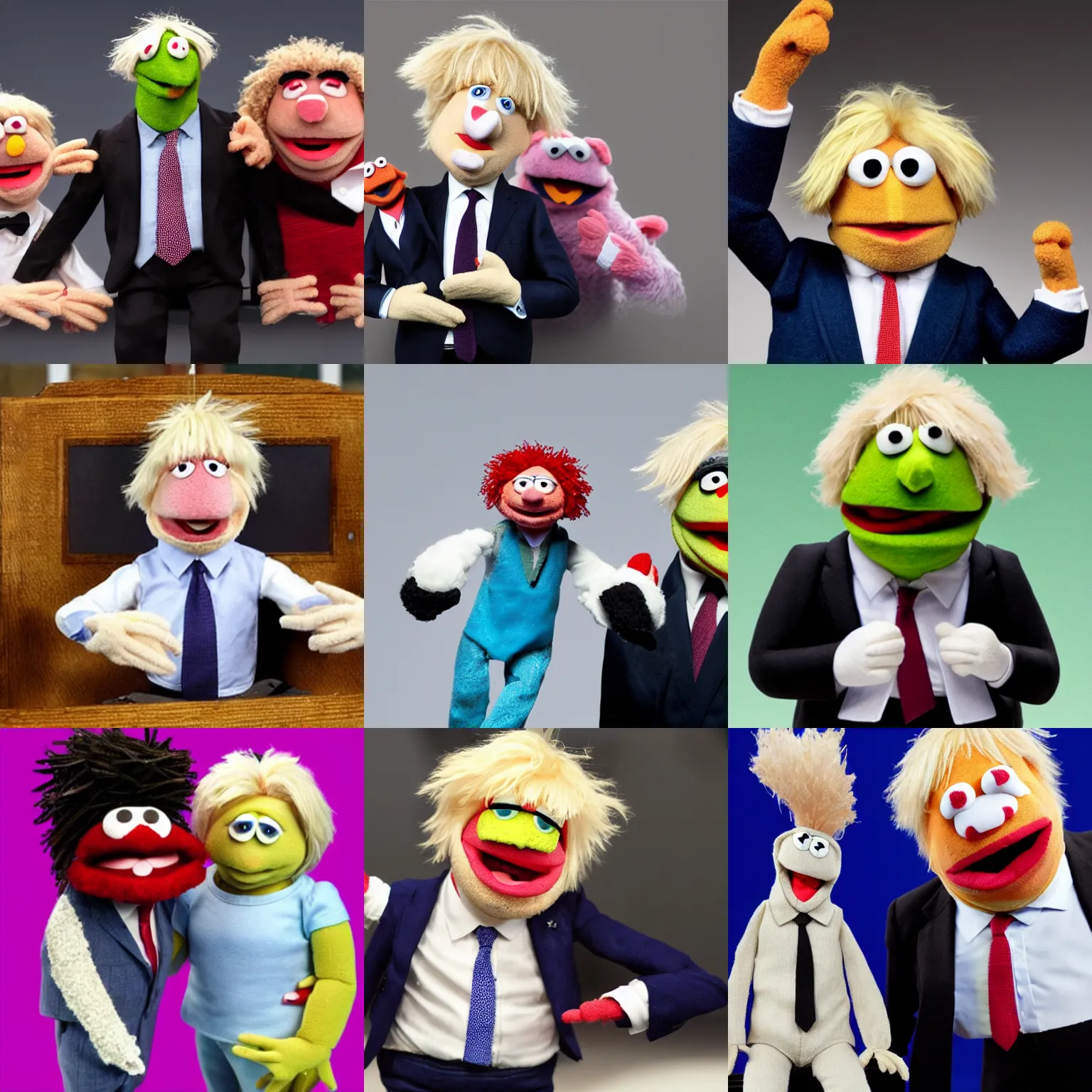 Prompt: boris johnson as a muppet