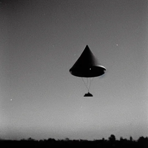 Prompt: leaked image of a ufo, grainy, 1 9 6 8, expired film