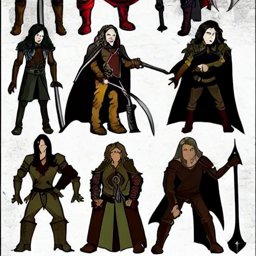Prompt: Lord of The Rings characters in the style of Castlevania