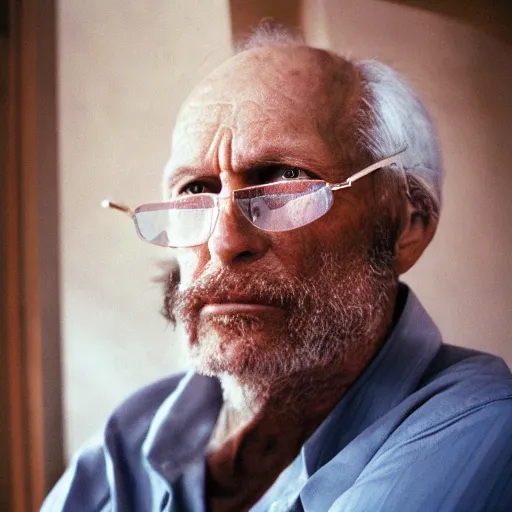 Image similar to closeup portrait of a man unhappy with a million dollar check, by Steve McCurry and David Lazar, natural light, detailed face, CANON Eos C300, ƒ1.8, 35mm, 8K, medium-format print