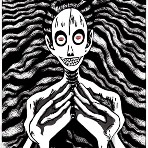 Prompt: junji ito