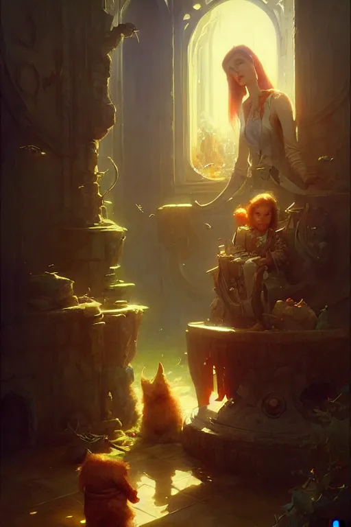 Image similar to welcome home by bayard wu, anna podedworna, gaston bussiere, greg rutkowski