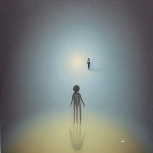 Image similar to the liminal space between day and night. extremely detailed Duy Huynh painting. 8k. W-1024 H-1024