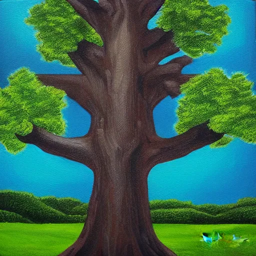 Image similar to money growing on trees detailed luminescent 4 k magical realism painting