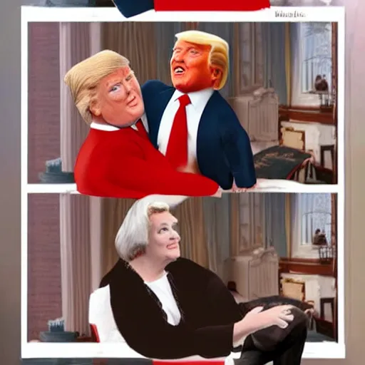 Prompt: donald trump as mrs doubtfire