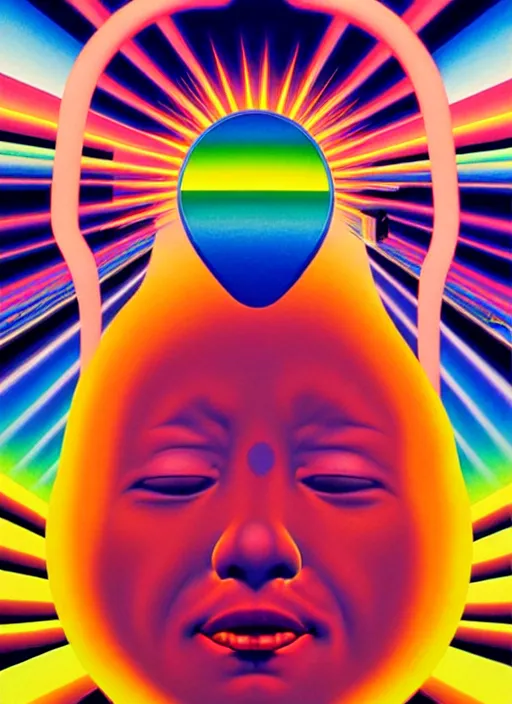 Image similar to head explosion by shusei nagaoka, kaws, david rudnick, airbrush on canvas, pastell colours, cell shaded!!!, 8 k