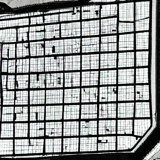 Prompt: the grid street pattern of that town was, decades later, the spatial lattice on which virtually all of his dreams were constructed. It was the graph paper on which his mind seemed to need to plot things