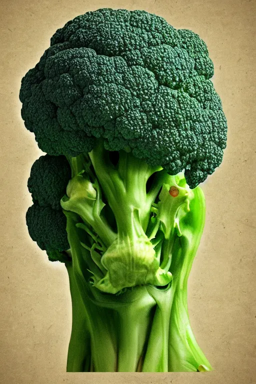 Image similar to ripped broccoli man, highly detailed, digital art, sharp focus, trending on art station