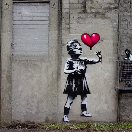 Image similar to time gone by banksy
