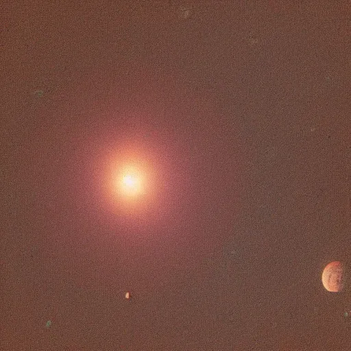 Image similar to a photo of mars taken by a telescope from earth