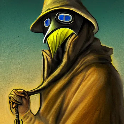 Image similar to plague doctor by miles yoshida