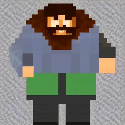 Image similar to ps 1 hagrid, low res, blocky