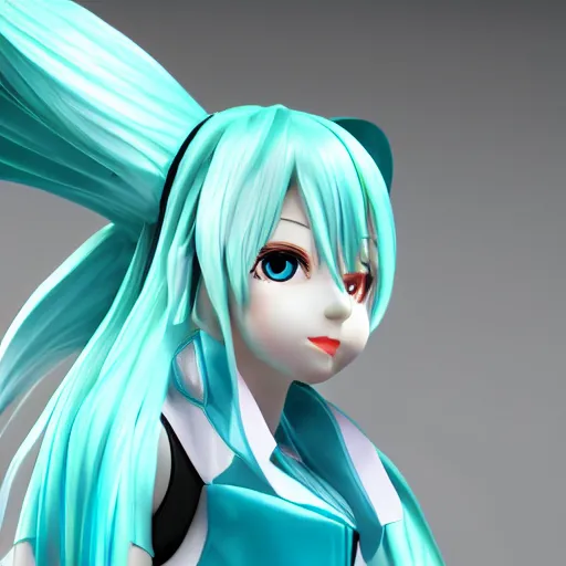 Prompt: miku hatsune, highly detailed, rtx render, anatomically correct