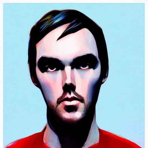 Image similar to “ nicholas hoult retro minimalist portrait by jean giraud, moebius starwatcher comic, sharp, smooth face, 8 k ”