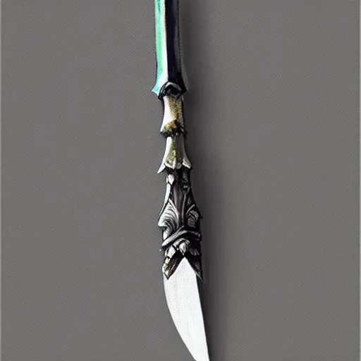 Image similar to a small dagger made of shadow, concept art, detailed, digital art,