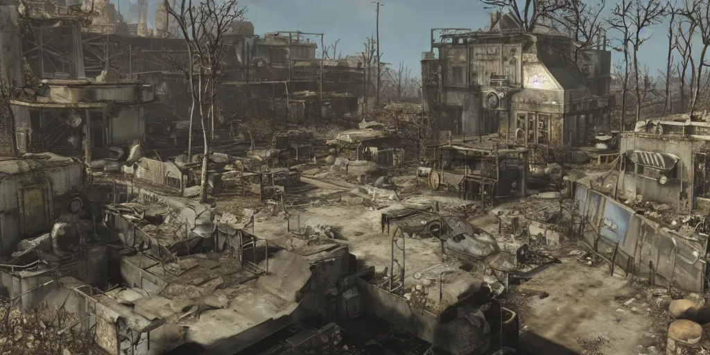 Prompt: fallout 3 concept art render in unreal 5 ultra realistic