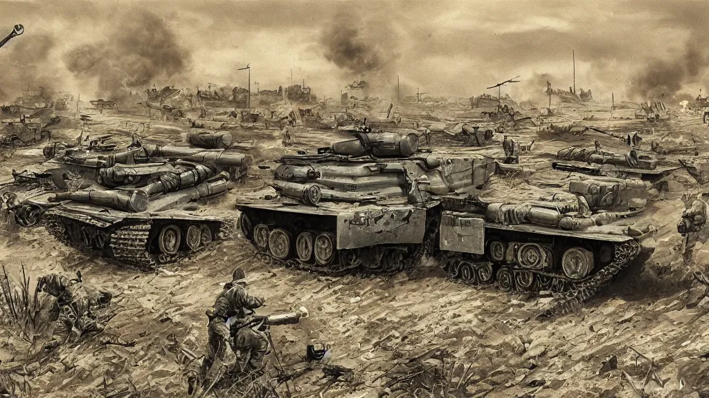 Image similar to heavy artillery, world war 2, high quality, high detail, photorealistic,