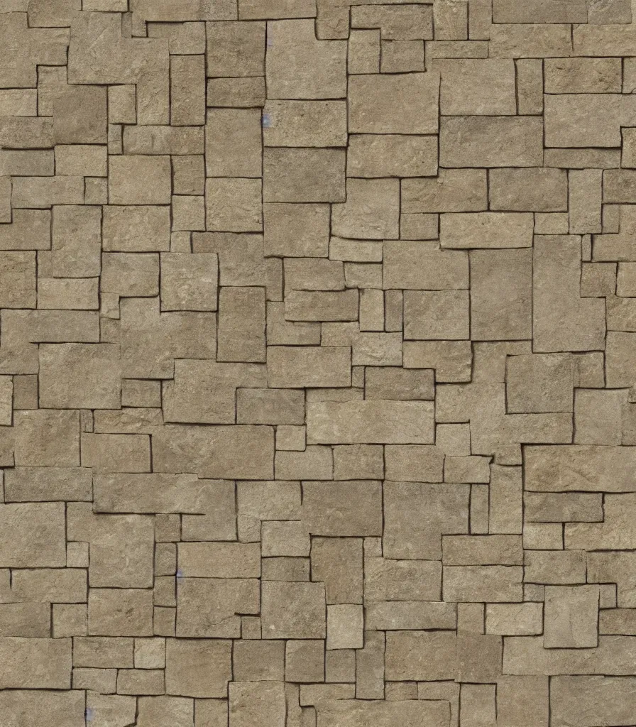 Prompt: texture map of beige stone with horizontal rectilinear engraving