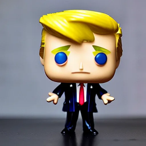 Image similar to a funko pop of donald trump