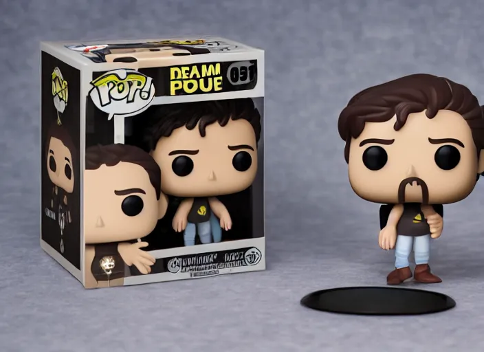 Image similar to !dream product still of faeces funko pop with box, 85mm f1.8