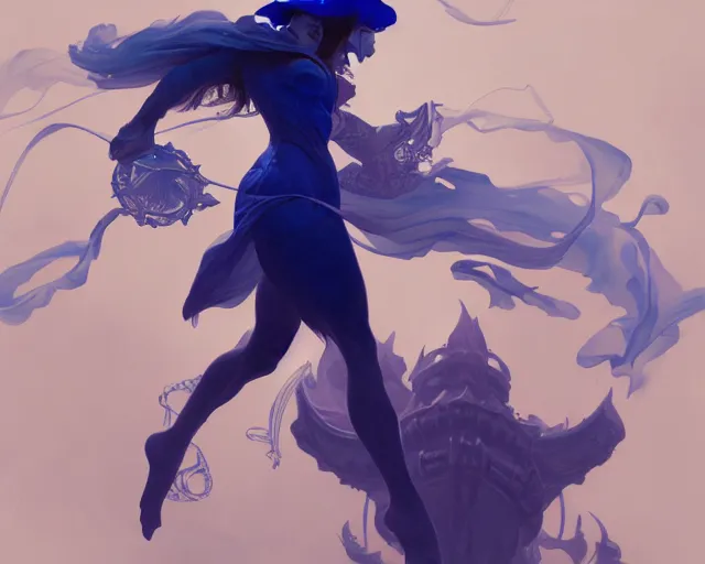 Prompt: photography of yves klein, deep focus, d & d, fantasy, intricate, elegant, highly detailed, digital painting, artstation, concept art, matte, sharp focus, illustration, hearthstone, art by artgerm and greg rutkowski and alphonse mucha