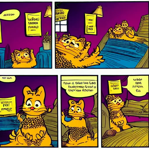 Image similar to garfield comic