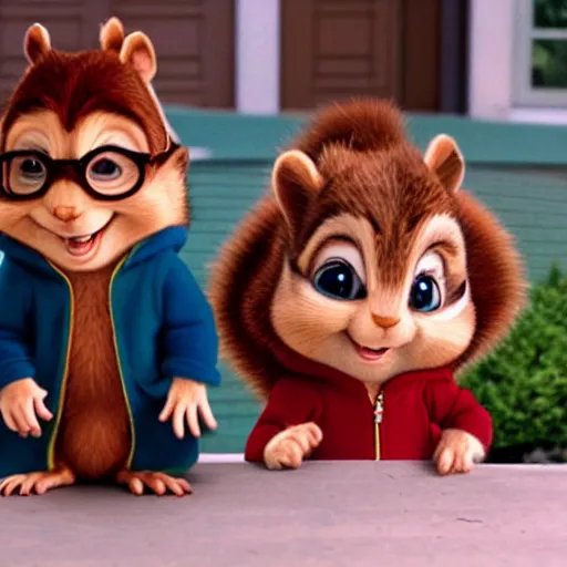 Prompt: Alvin and the chipmunks