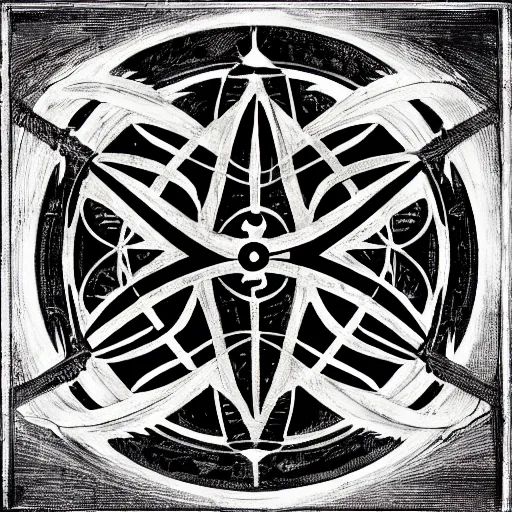 Image similar to complex sigil, megalophobia