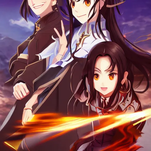 Image similar to isekai masterpiece by liya nikorov, zeronis, nurzhan bekkaliyev of albedo anime