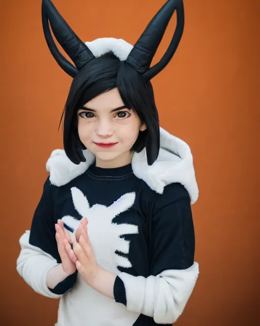 Image similar to portrait photo still of a young asriel dreemurr from undertale, 8 k, 8 5 mm f 1. 8