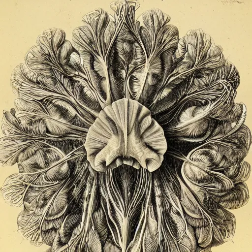 Prompt: Detailed drawing of catae blanchet From Art Forms in Nature by Ernst Haeckel