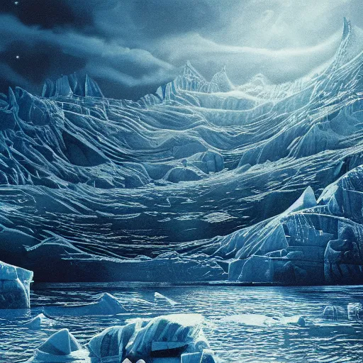 Prompt: idyllic masterpiece mythos of unconditional love of the mother Antarctica, cinematic, establishing shot, extremely high detail, photorealistic, cinematic lighting, intricate line drawings, 8k resolution