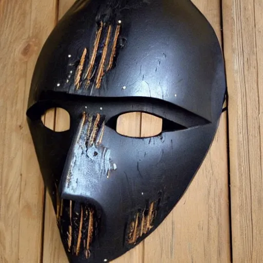 Prompt: dark souls wooden mask