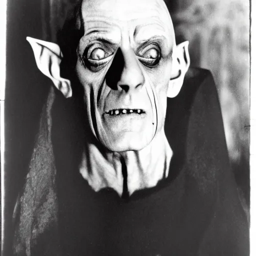 Prompt: Christopher Lloyd in Nosferatu (1922)