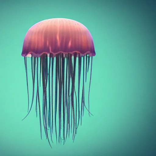 Prompt: jellyfish growing form tree branch,C4d,8k cleaning future - 9n