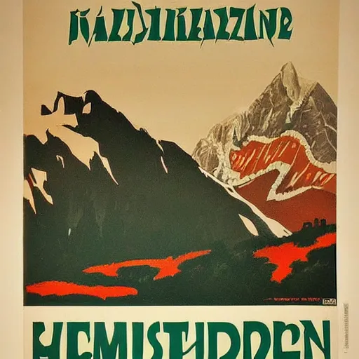 Prompt: highly detailed german ww 2 propaganda!!! nazi poster of german alps