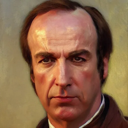 Image similar to saul goodman of better call saul, face detail by theodore ralli and nasreddine dinet and anders zorn and nikolay makovsky and edwin longsden long, bronze age, sword and sorcery, oil on canvas, masterful intricate artwork, excellent lighting, high detail 8 k