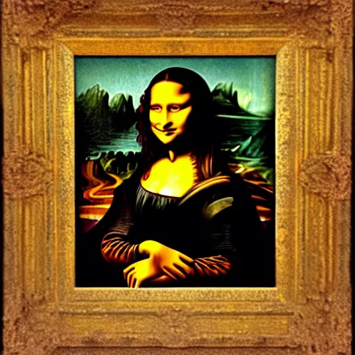 Prompt: the mona lisa, african woman