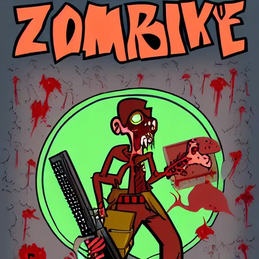 Prompt: zombie apocalypse by genndy tartakovsky, detailed