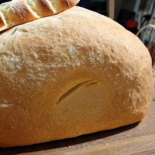 Image similar to rat made out of bread