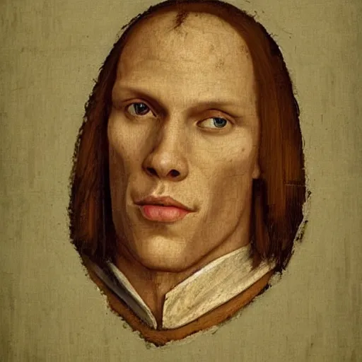 Image similar to A 15th century medieval renaissance oil painting of Jerma985, portrait of Jerma985, grainy, realistic, very realistic, hyperrealistic, highly detailed, very detailed, extremely detailed, very neat, very epic, very cool, detailed, trending on artstation