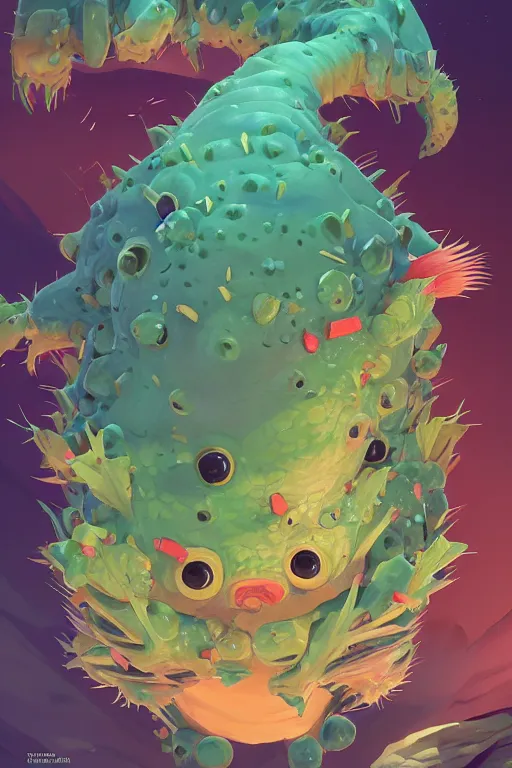 Image similar to 3 d render creature animal sushi cristal very big eye roots cactus elemental flush of force nature micro world fluo fishscale, comics gta 5 cover, official fanart behance hd artstation by jesper ejsing, by rhads, makoto shinkai and lois van baarle, ilya kuvshinov, ossdraws