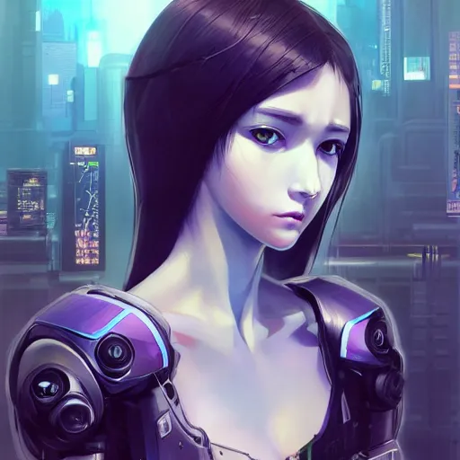 AI Art: cyberpunk girl by @hyde1412