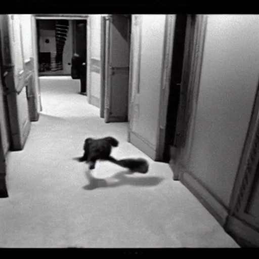 Prompt: Nancy Pelosi crawling out of the backrooms, trailcam footage