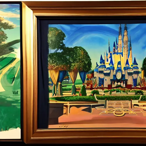 Image similar to artwork by Walt Disney