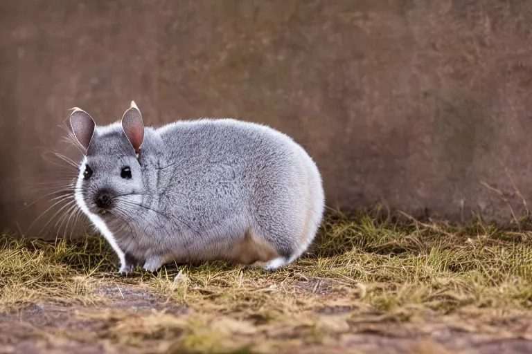 Prompt: a chinchilla pudu!!! hybrid! hyper realistic!! realistic lighting!! wildlife photographer of the year!!! bold natural colors, national geographic, hd, wide angle, 8 k