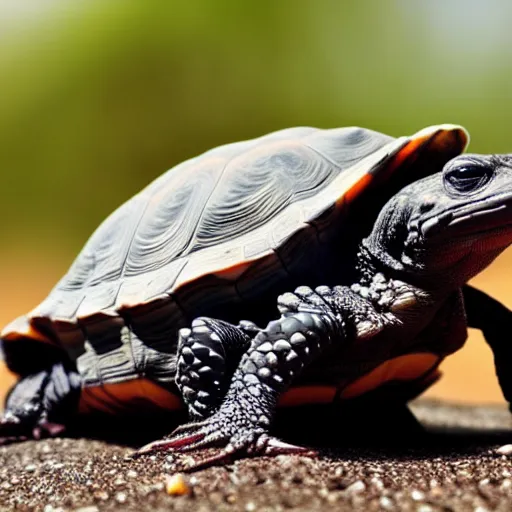 Image similar to an award winning photo of platinum black gecko tortoise looking at the camera, cute, nature photography, National Geographic, 4k